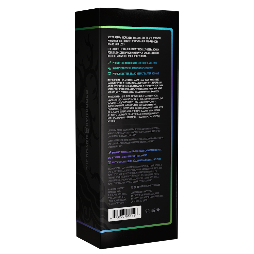 Bartwachstum - Paket (VOXTR) Stimuliert das Haarwachstum durch Förderung des Follikelwachstums