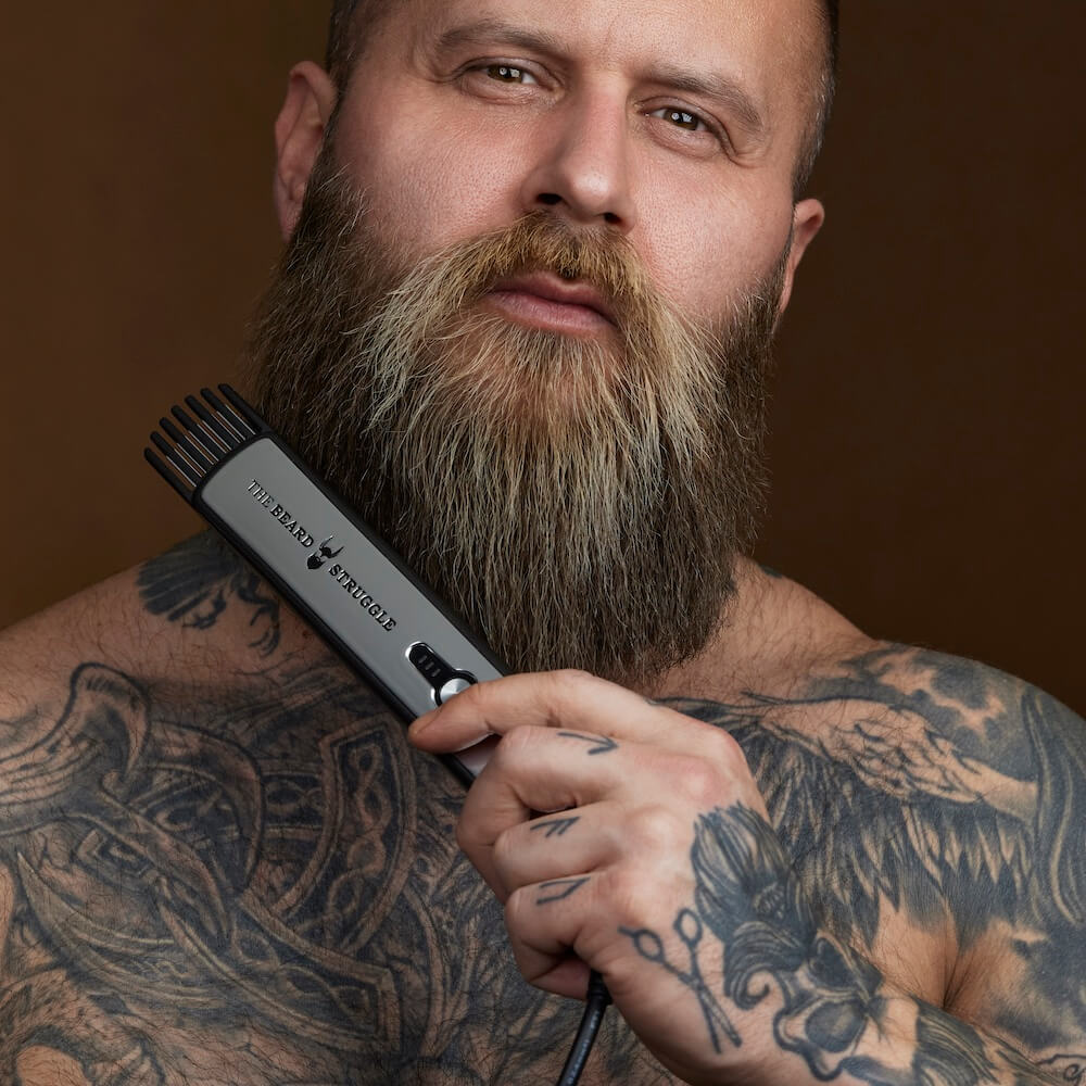 EU Havamal (Bartglätter mit Kabel) Bändige deinen Bart mit dem Havamal 3-in-1