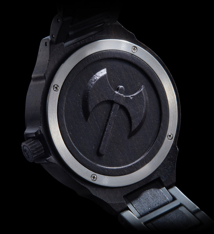 Armbanduhr | Gunhild "Vegvisir" (Special Edition 2022) Vegvisir-Zeitmesser mit hölzerner Uhrenbox