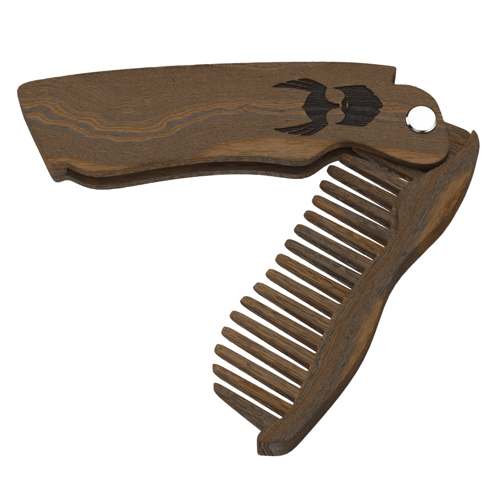 Bartkamm zum Klappen von TheBeardStruggle Der exklusive Bartkamm wird im Viking Trimmset mitgeliefert.