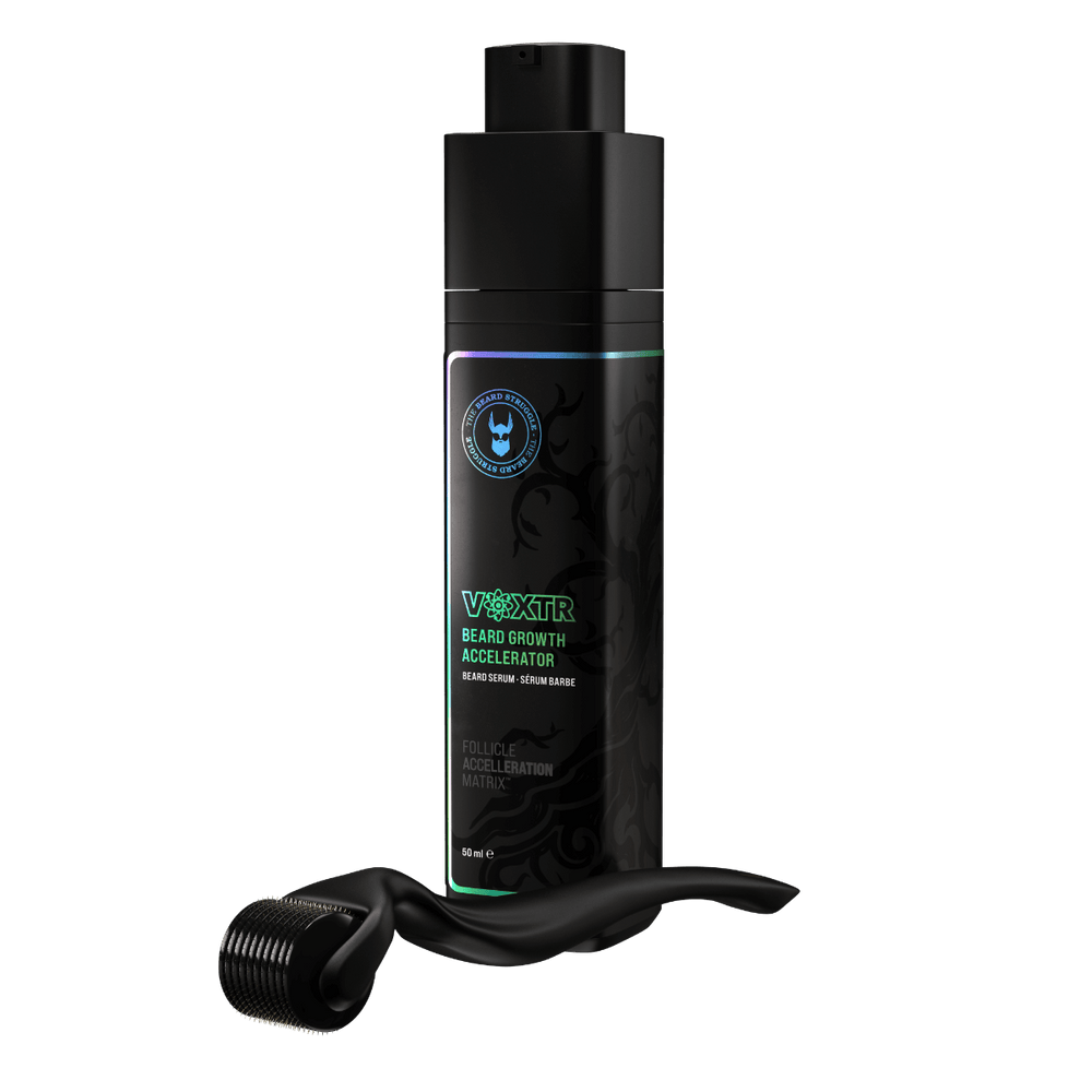 VOXTR Bartwachstum - Paket Derma Roller und Voxtr Beard Growth Serum